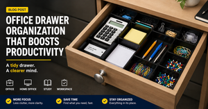 OFFICE DRAWER ORGANIZATION THAT BOOSTS PRODUCTIVITY