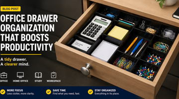OFFICE DRAWER ORGANIZATION THAT BOOSTS PRODUCTIVITY